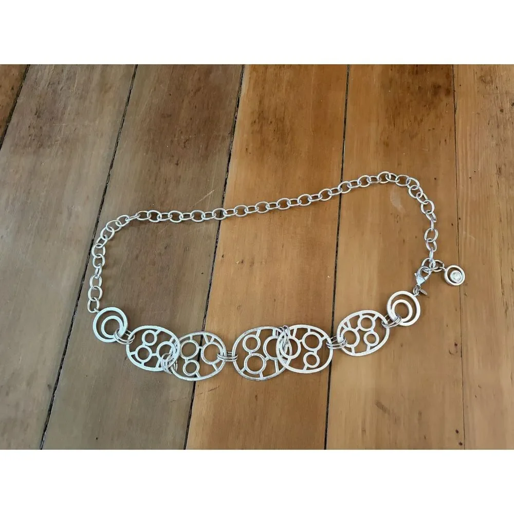 Vintage Retro Y2K Silver Rings Festival Going Out Body Belt